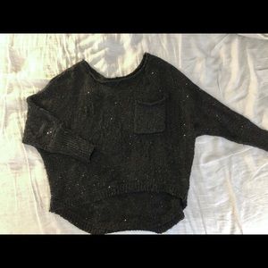 Sequined semi see-through sweater